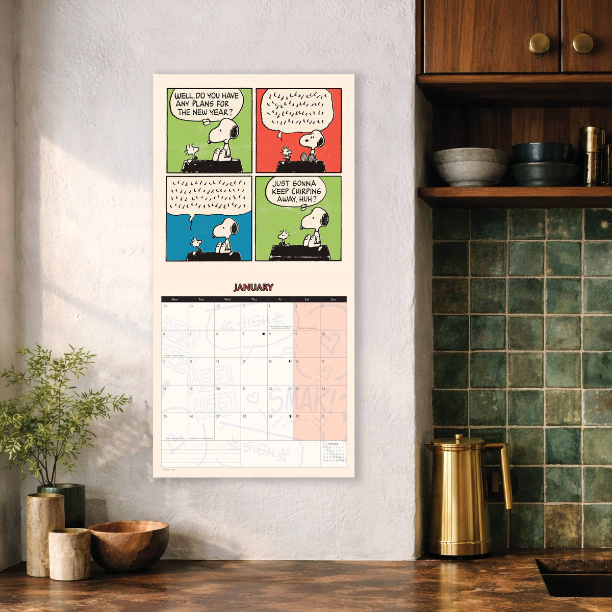Peanuts 2027 Square Calendar