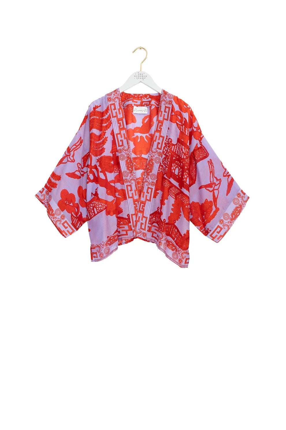 One Hundred Stars Kimono Giant Willow Violet