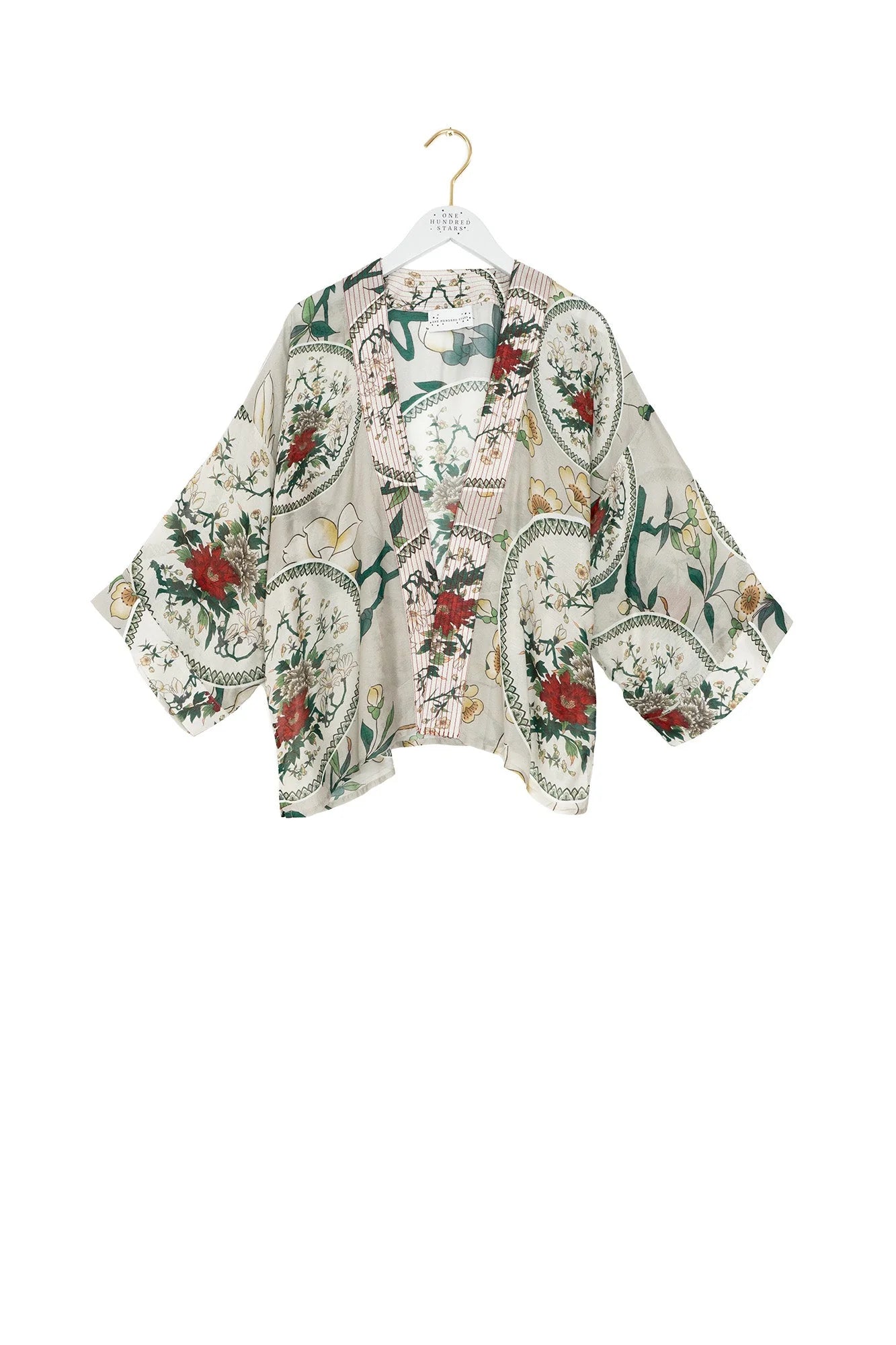 One Hundred Stars Kimono Magnolia Plates Putty