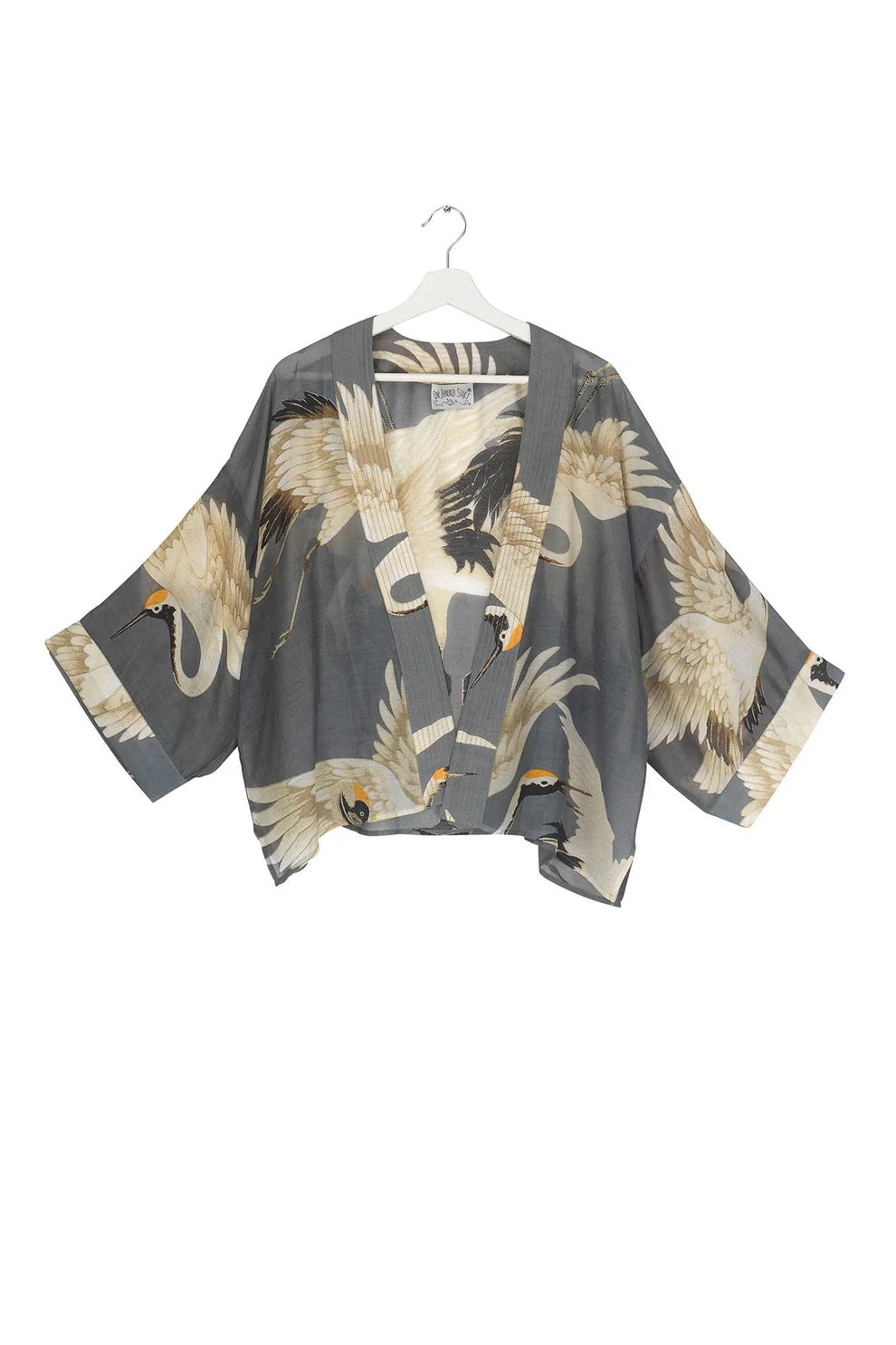 One Hundred Stars Kimono Stork Slate Grey