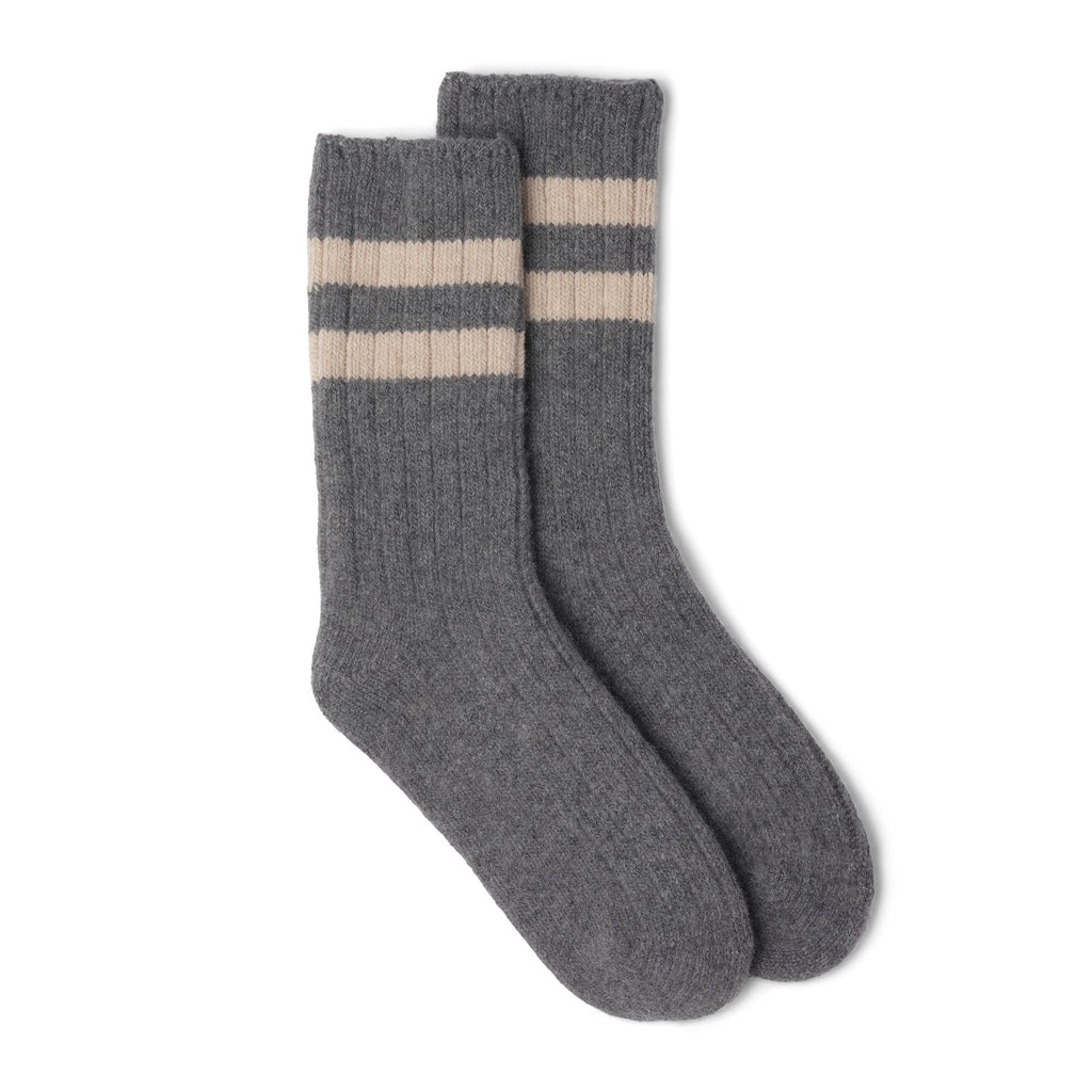 Stripe Top Merino Ankle Socks