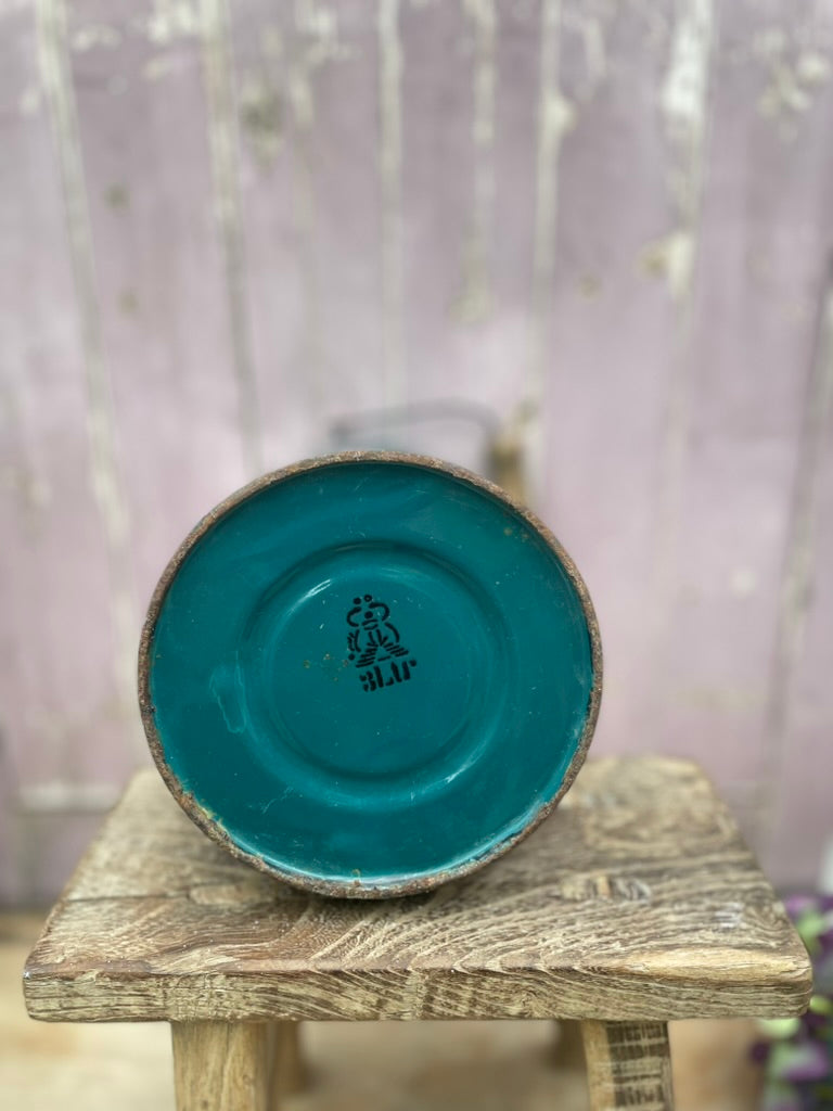 Vintage Enamel Milk Can