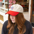 Snoopy Embroidered Strawberry Dad Hat