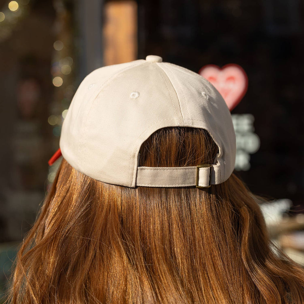 Snoopy Embroidered Strawberry Dad Hat
