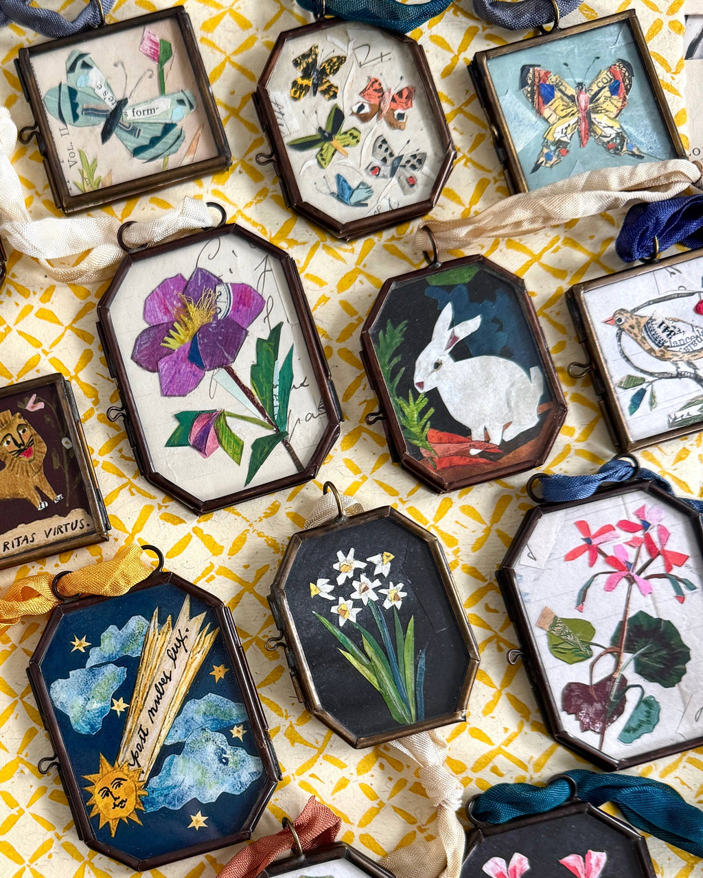 Handmade Art Locket ~ Hellebore