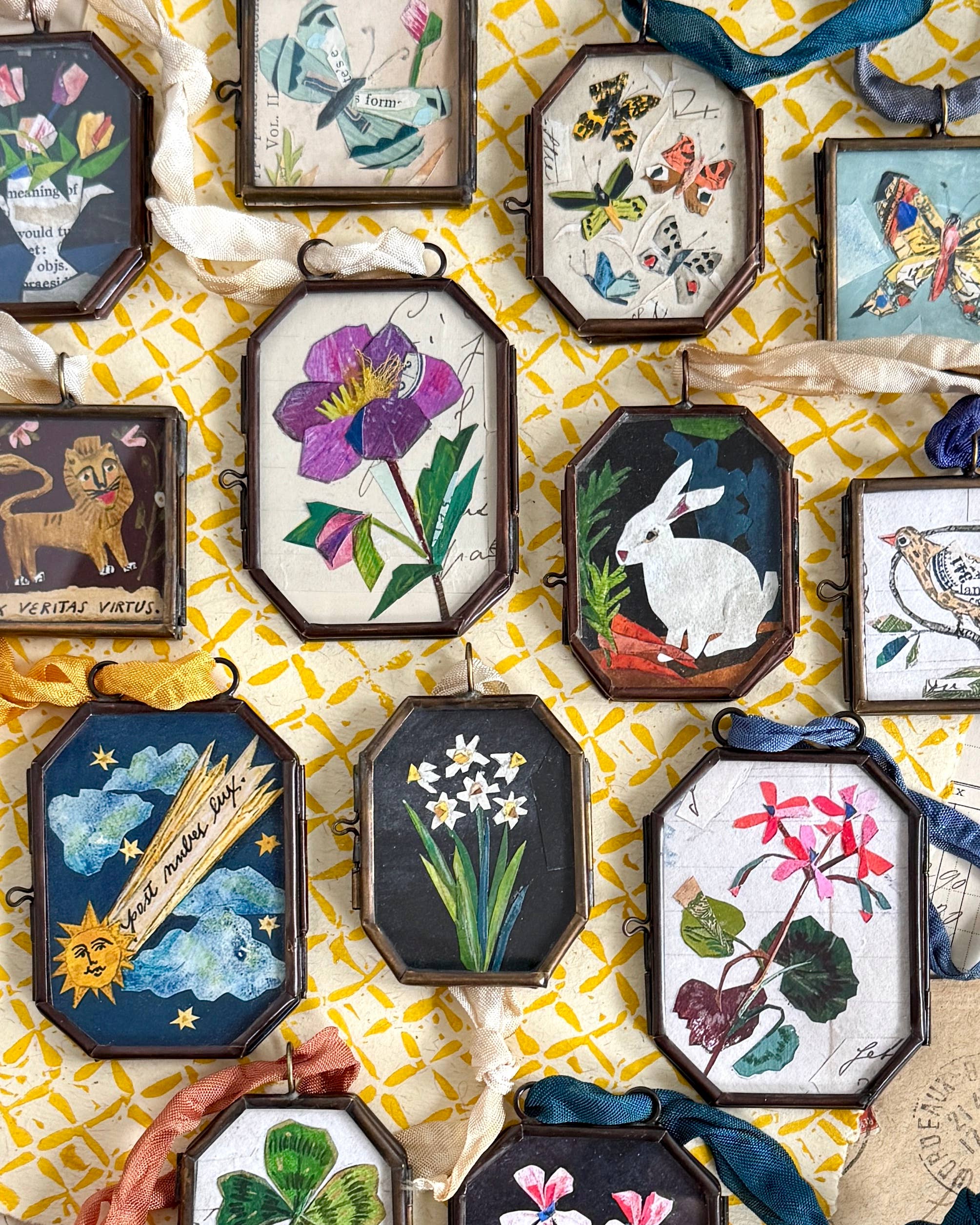 Handmade Art Locket ~ Butterfly