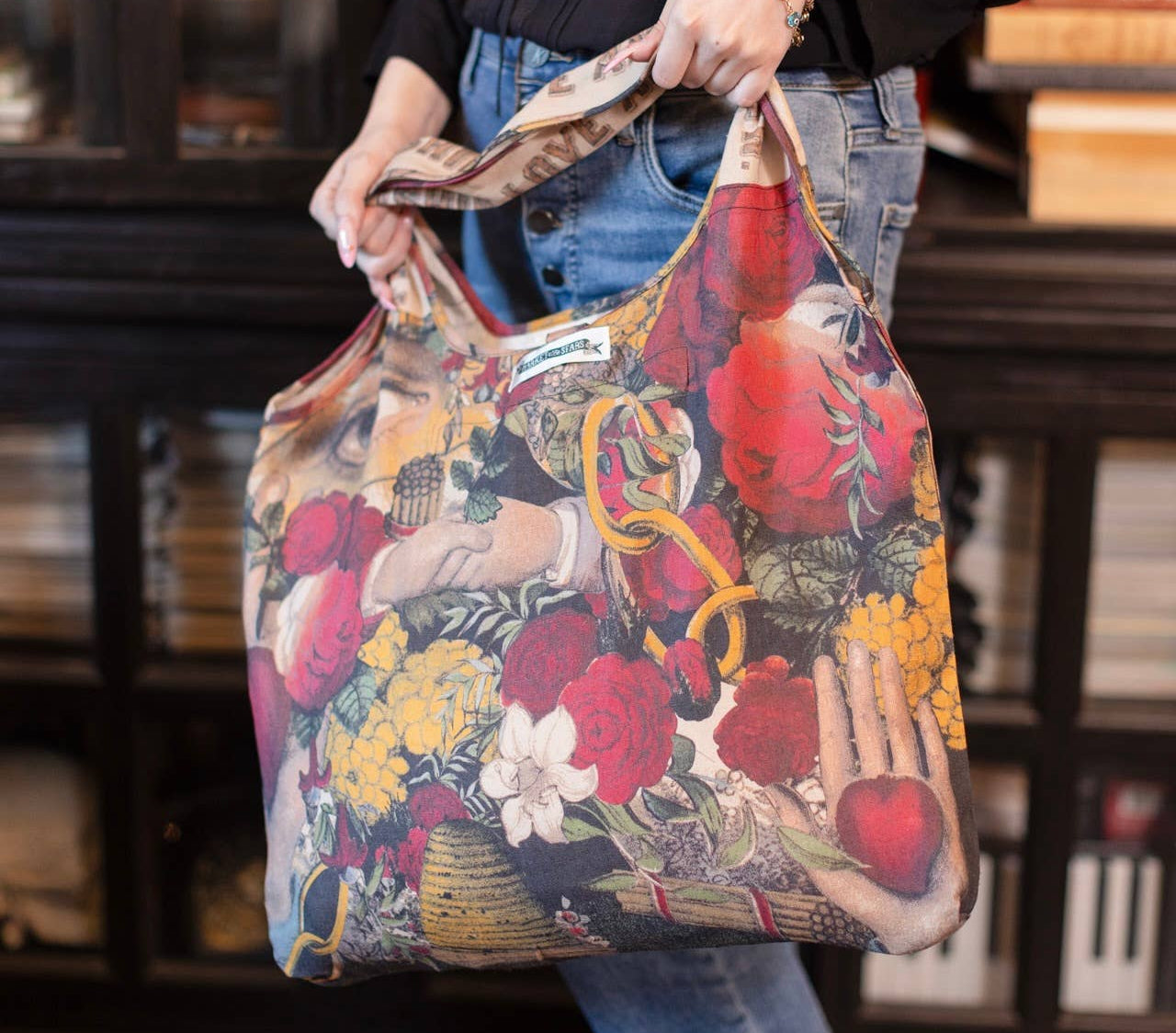 Market of Stars Friendship Love & Truth Linen Tote Bag