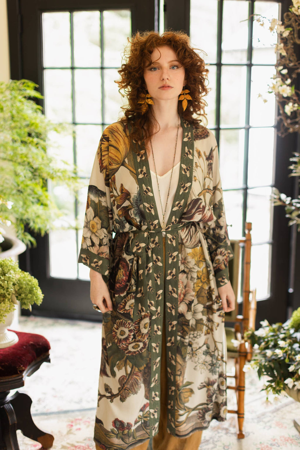 Market of Stars Love Grows Wild Opera Duster Robe