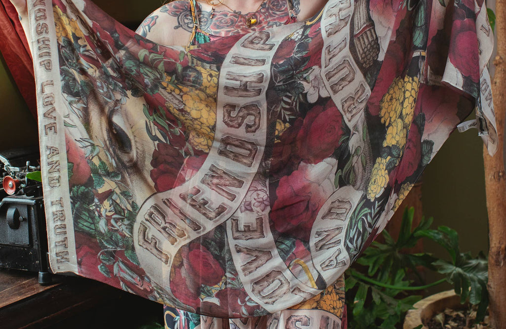 Market of Stars - Friendship Love & Truth Bohemian Scarf