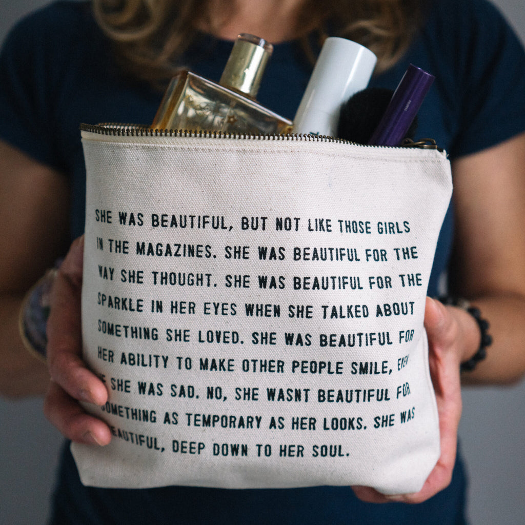 Inspirational Quote Zip Bag