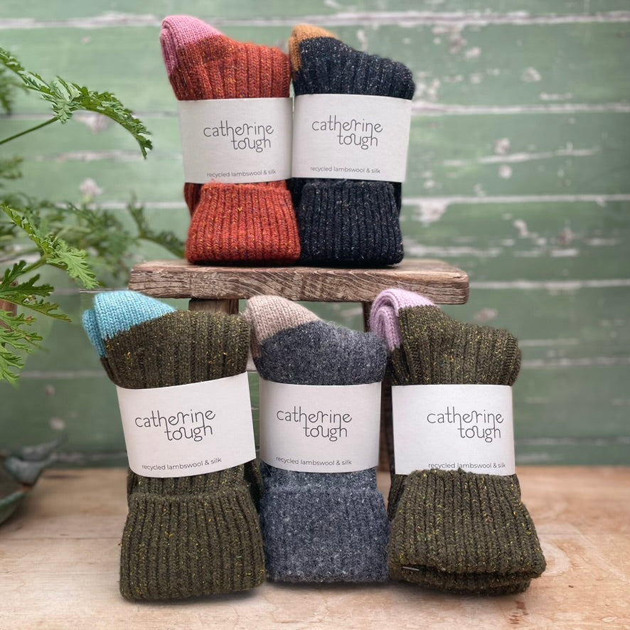 Catherine Tough Unisex Recycled Ribbed Socks