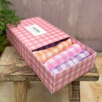 Set of Small Candy Coloured Gingham Napkins