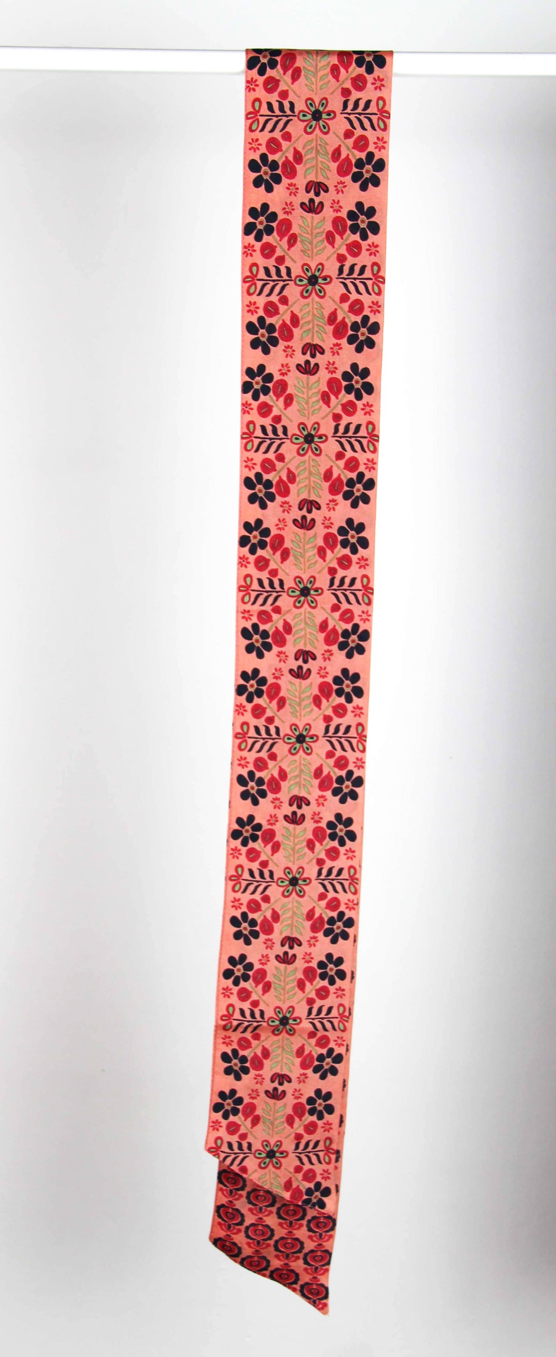 French SIlk Headband Ludmila Rose