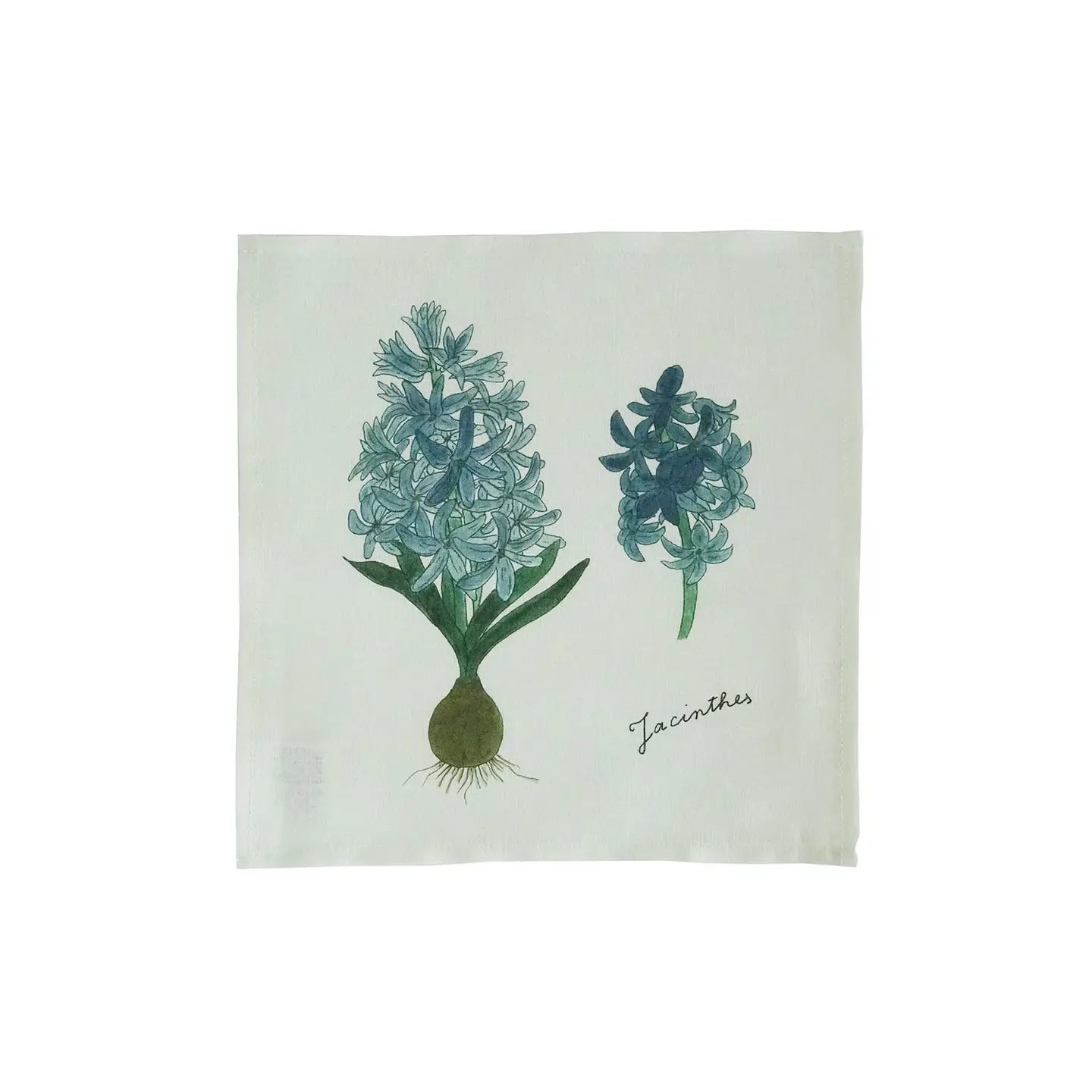 Linen Floral Hanky - Hyacinth