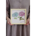 Linen Floral Hanky - Hydrangea