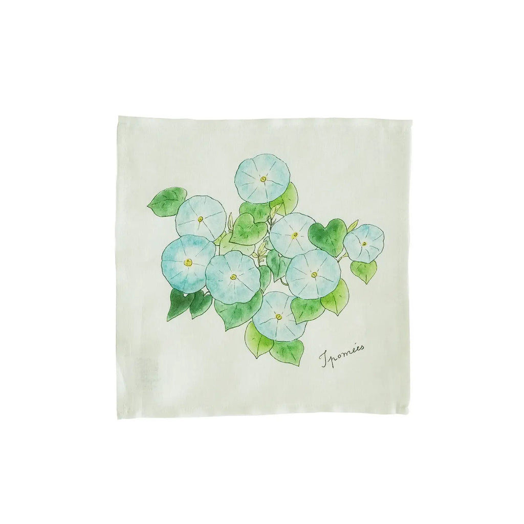 Linen Floral Hanky - Morning Glory