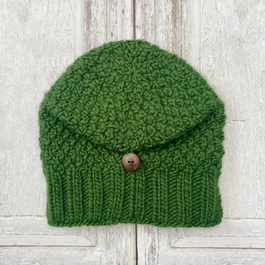 Kusan Button Down Beanie Hat