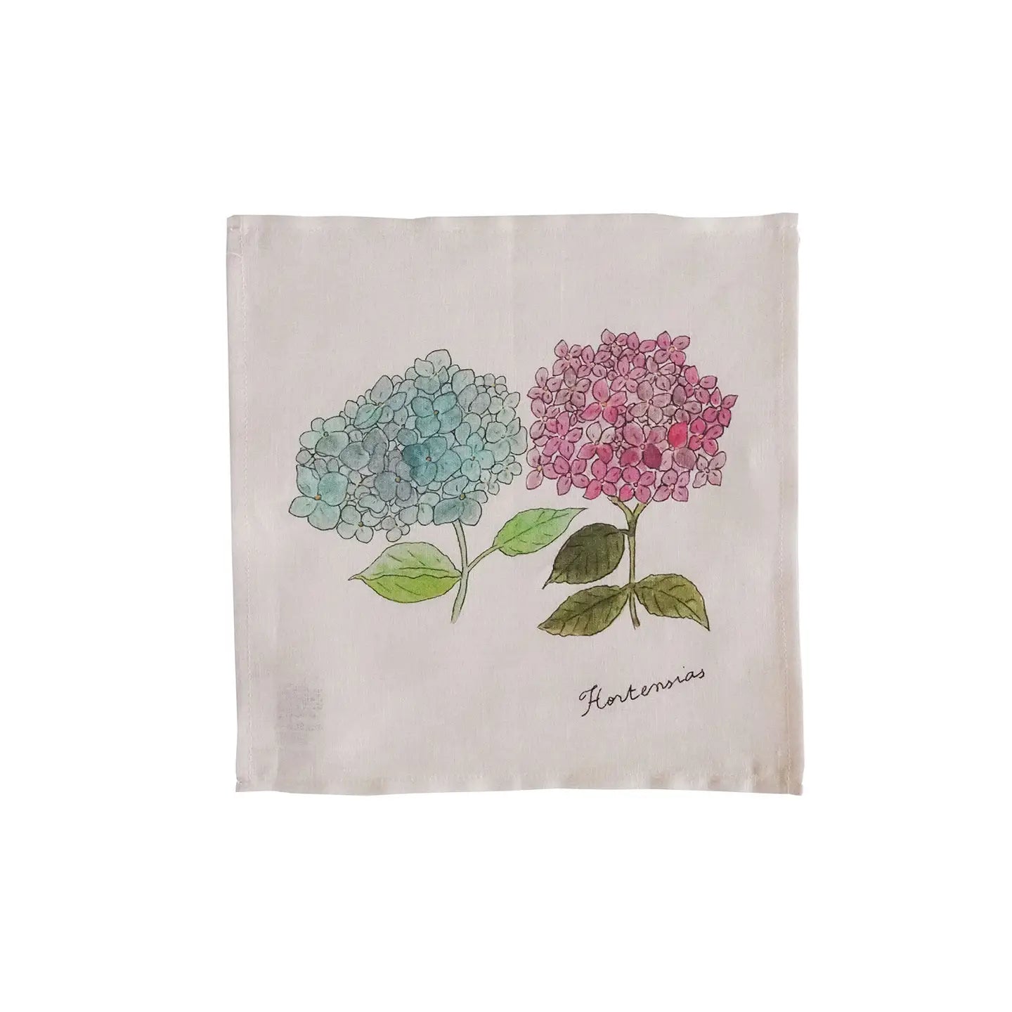 Linen Floral Hanky - Hydrangea