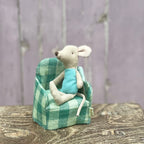 Maileg Green Gingham Armchair