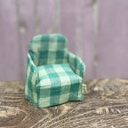 Maileg Green Gingham Armchair