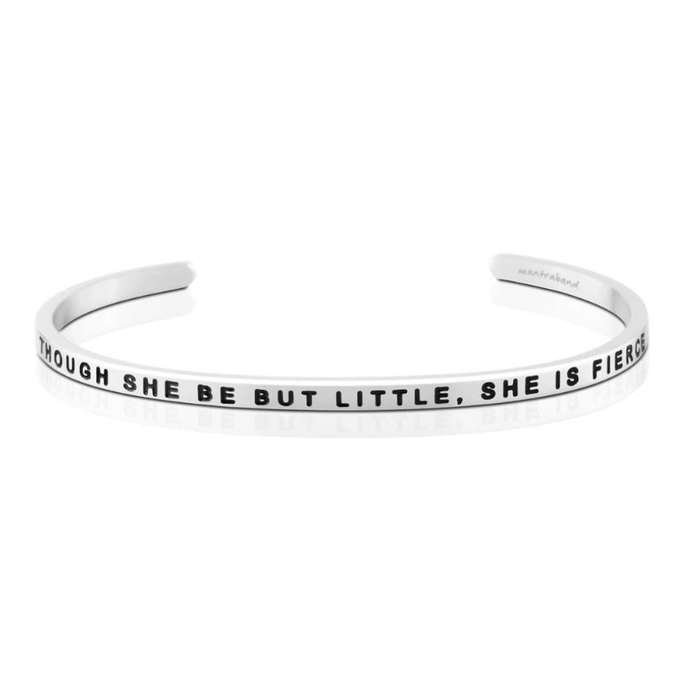 Silver MantraBand Positive Message Bangle