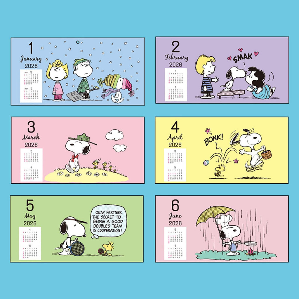 Sanrio Blue Snoopy 2026 Wall Calendar
