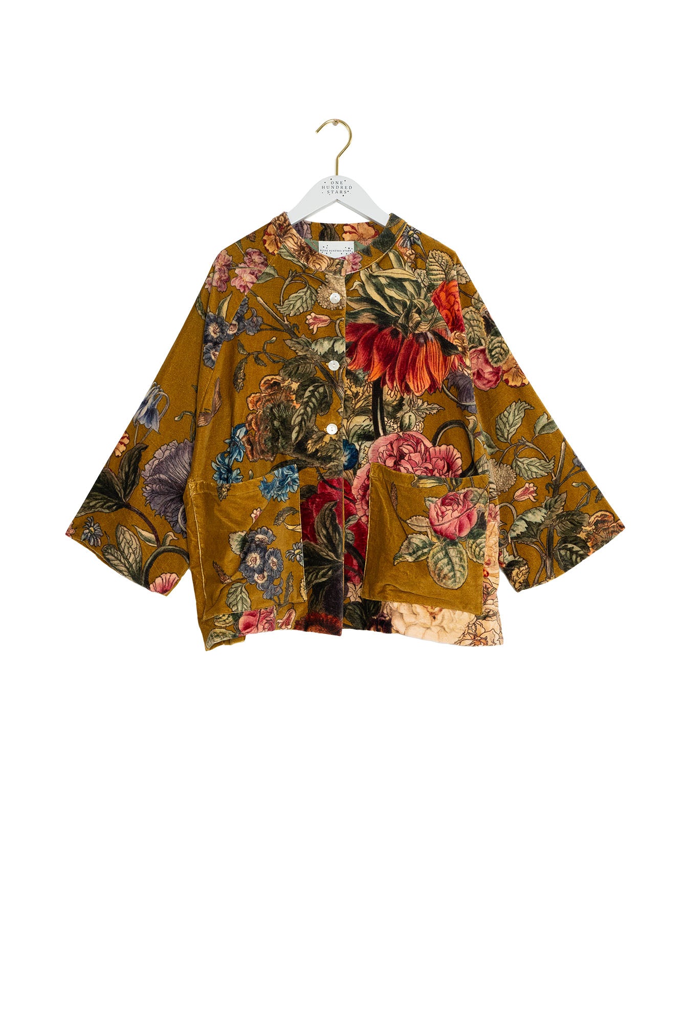 One Hundred Stars Velvet Jacket Primula Gold