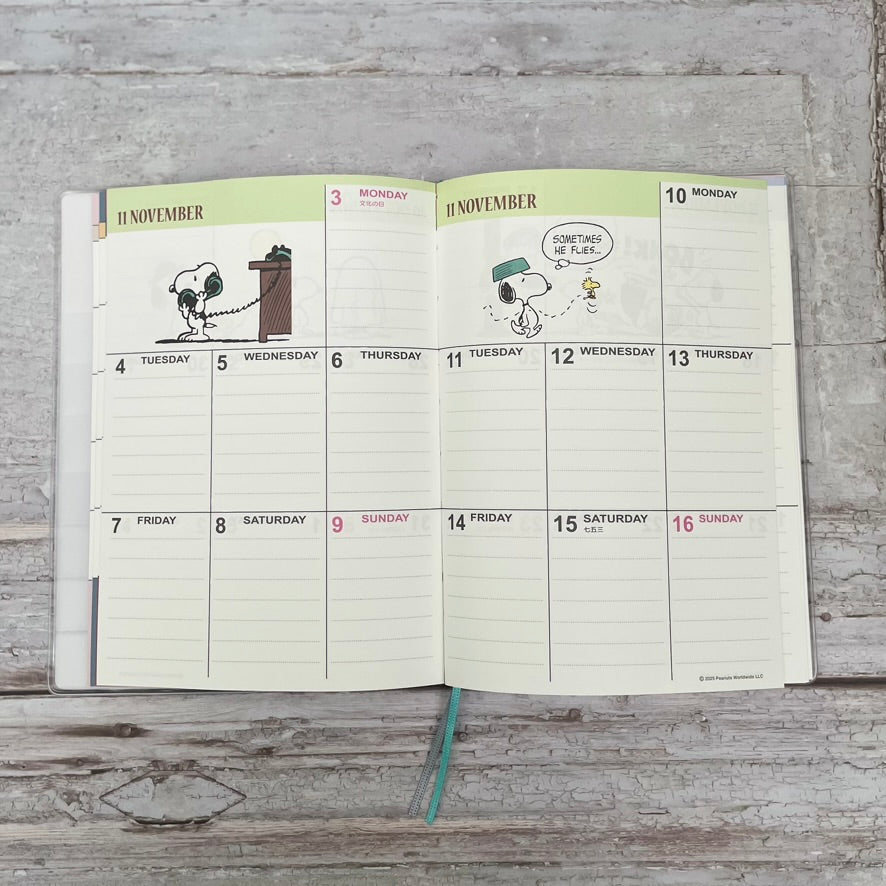 Sanrio Grey Snoopy 2026 B6 Diary Planner