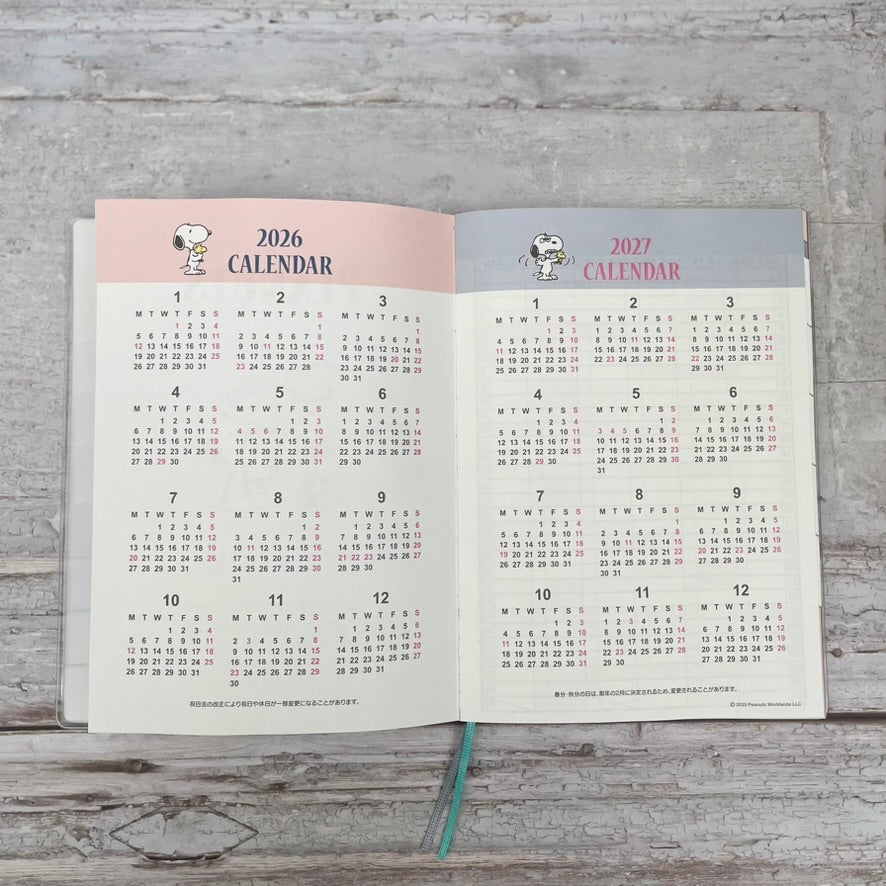 Sanrio Grey Snoopy 2026 B6 Diary Planner