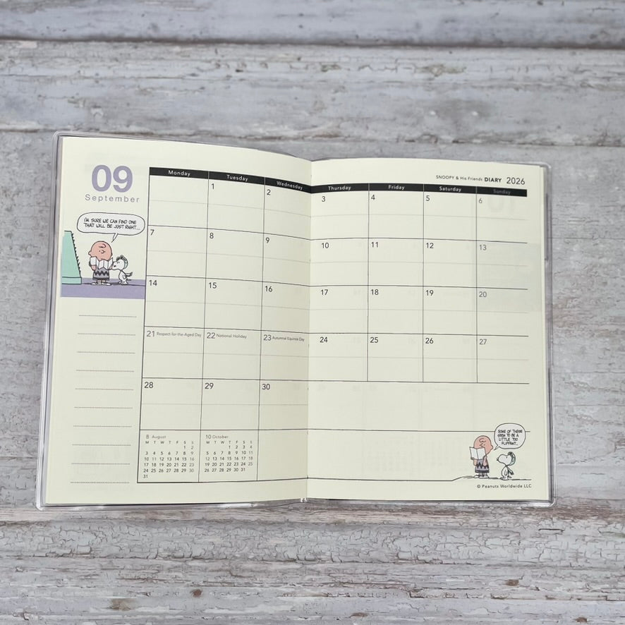 Snoopy A6 Diary Planner 2026