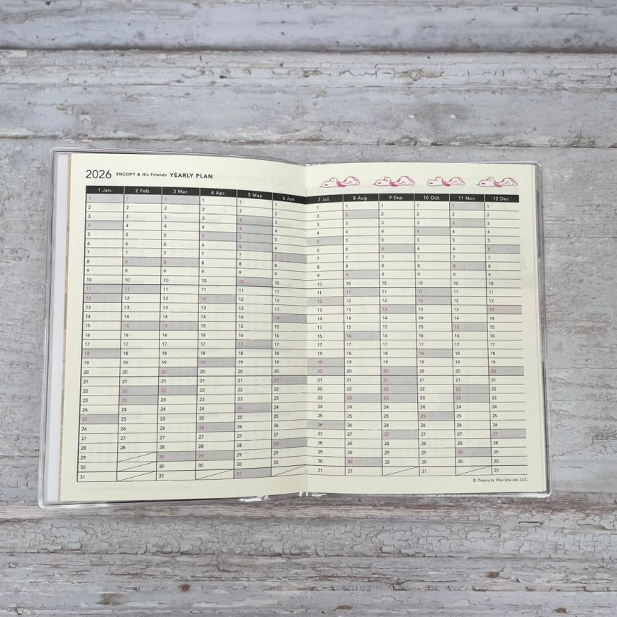 Snoopy A6 Diary Planner 2026