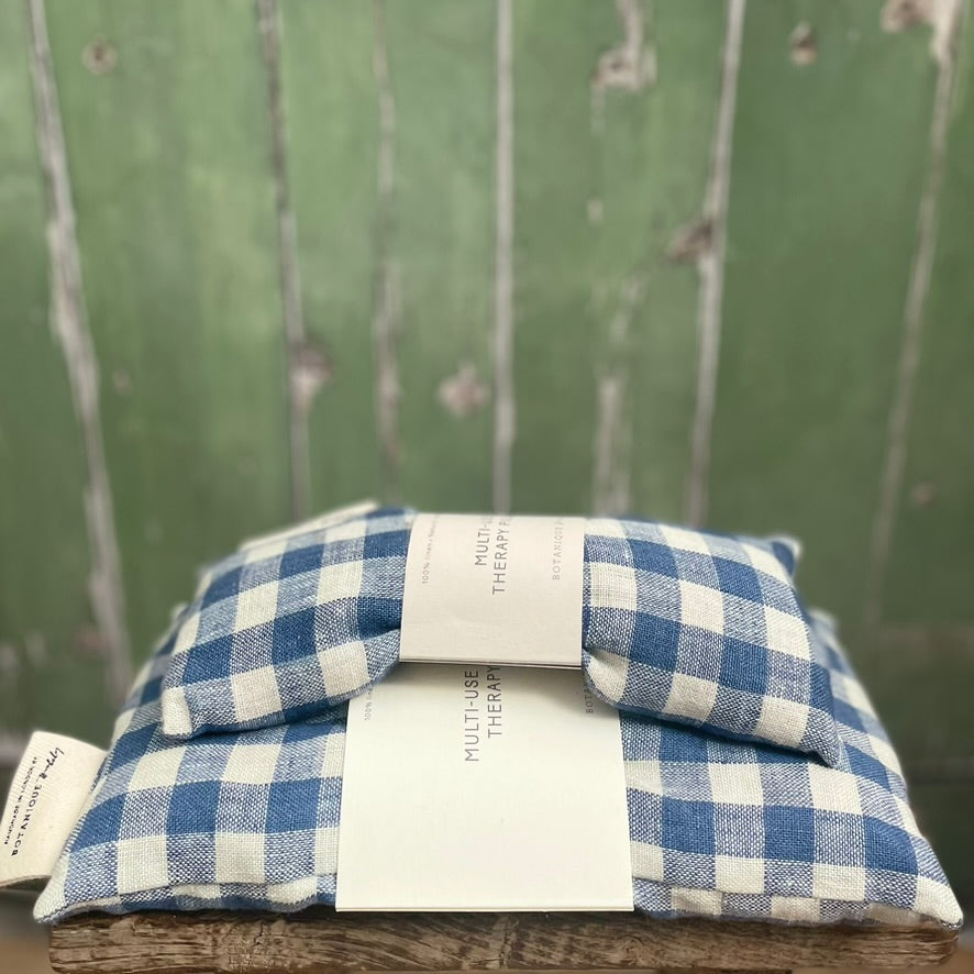 Blue Gingham Therapy PIllow