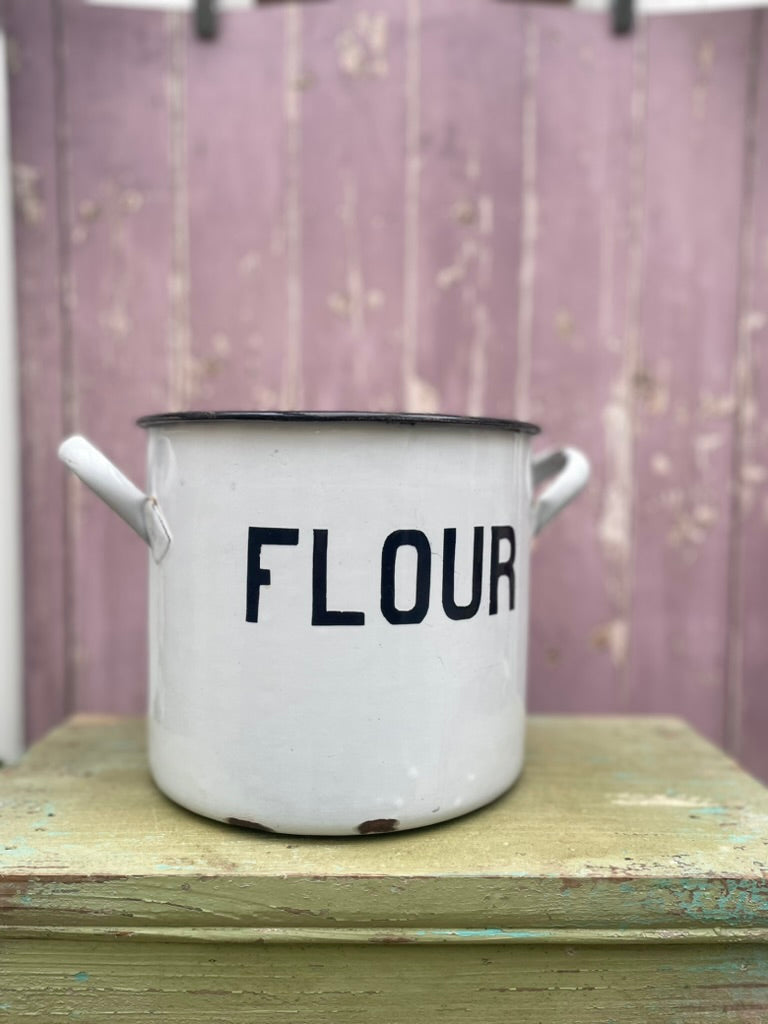 Vintage Enamel Storage