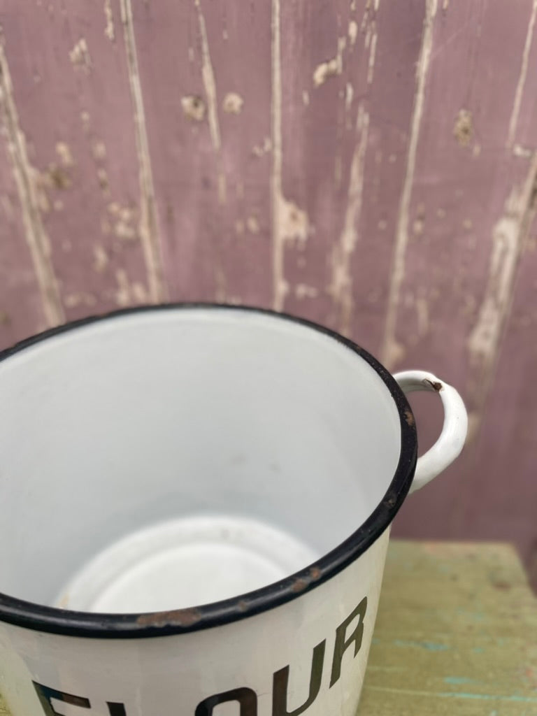 Vintage Enamel Storage