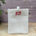 Vintage Monogrammed French Linen Tourchon