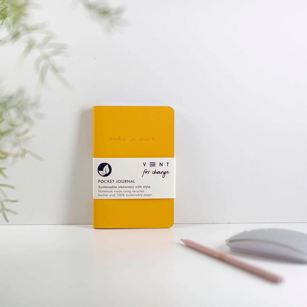 Vent Recycled Leather A6 Journal Notebook