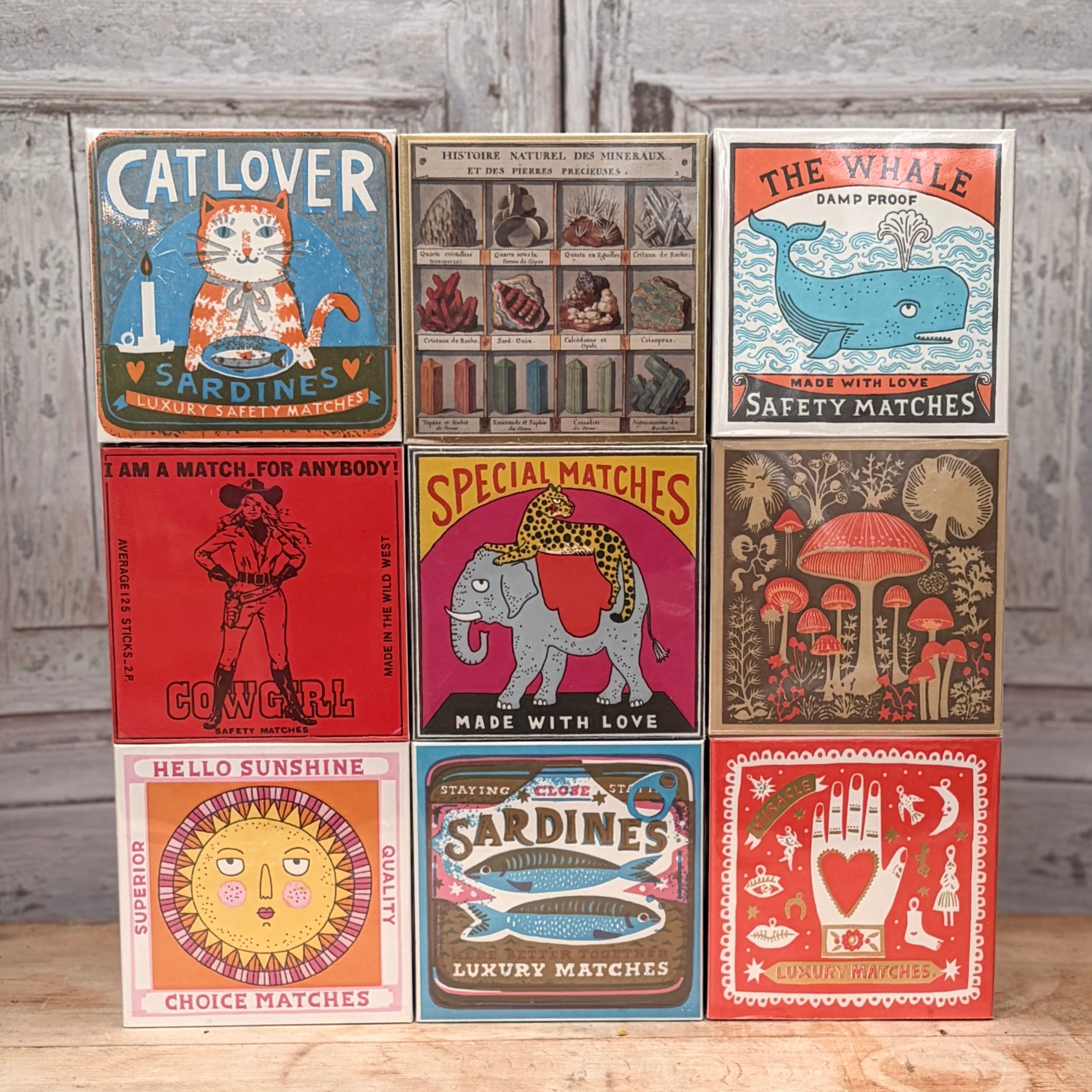 Archivist Square Matchboxes