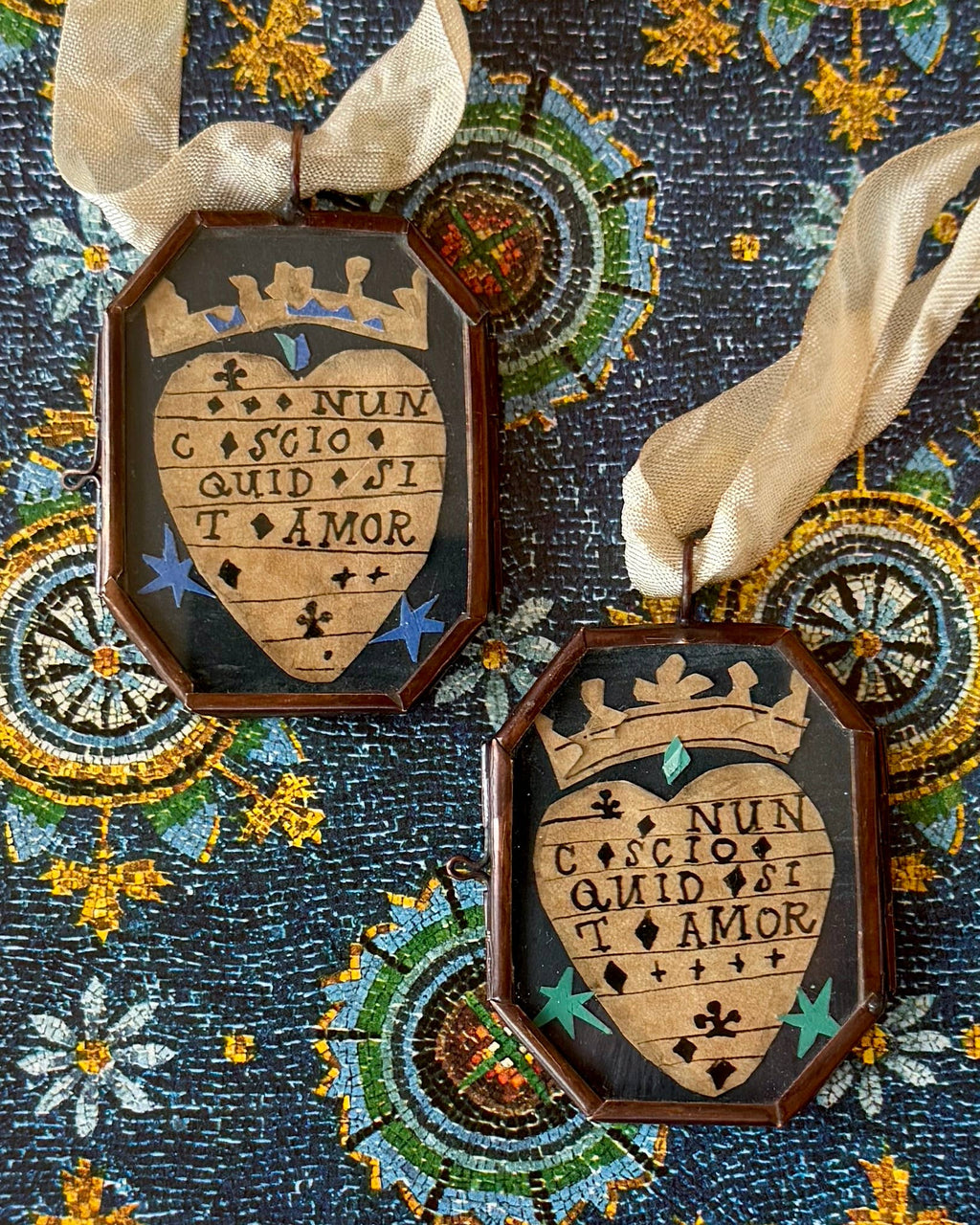 Handmade Art Locket ~ Heart Amor