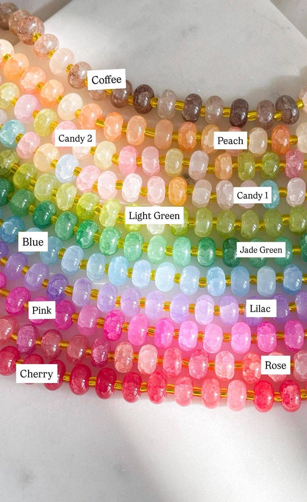 Break Out Glass Bead Necklaces