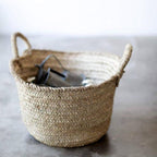 French Straw Basket Bag C