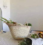 French Straw Basket Bag C
