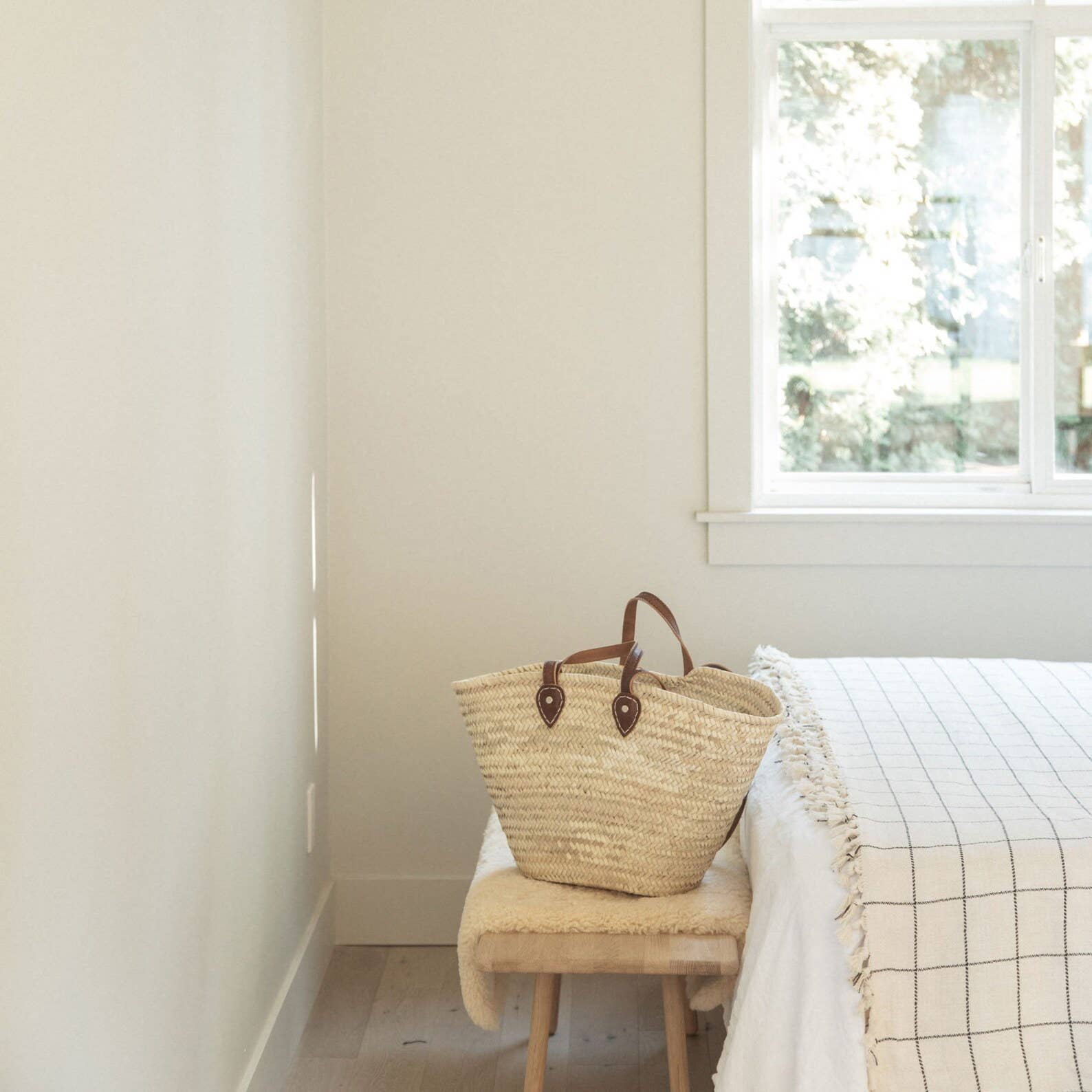 French Straw Market Bag B