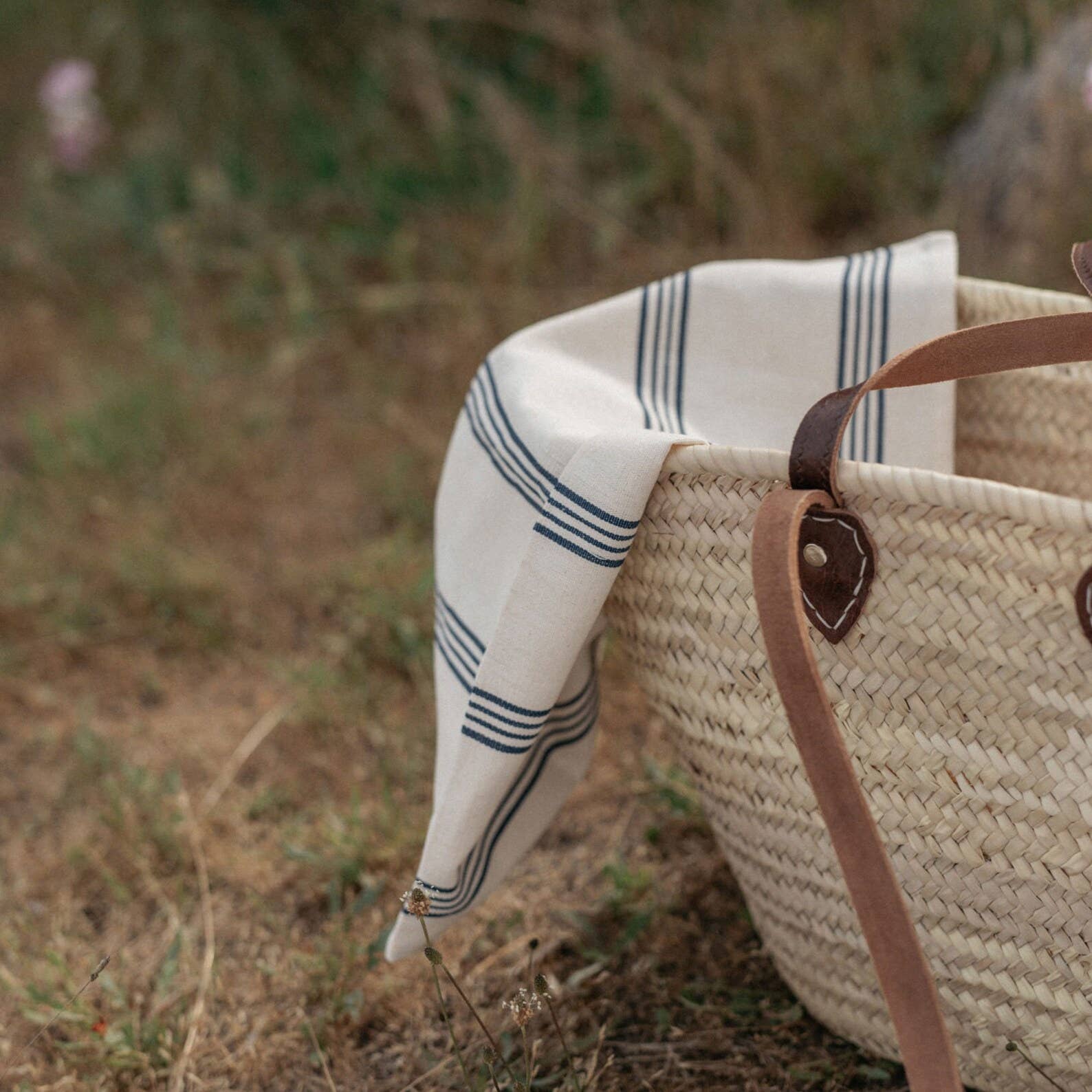 French Straw Market Bag B