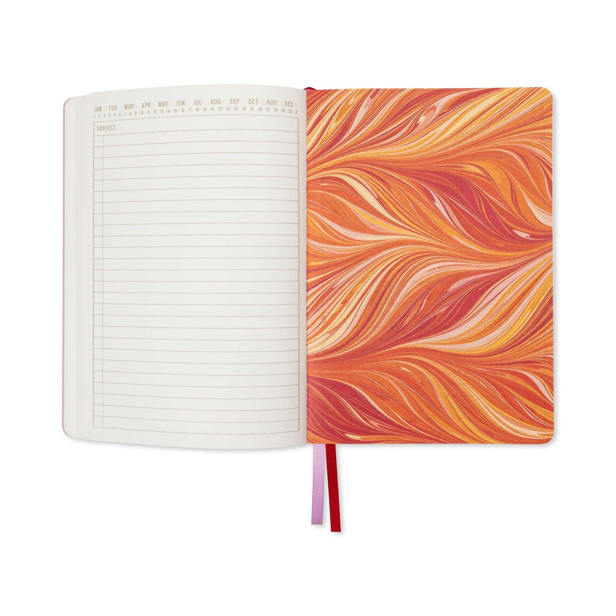 Designworks Ink Marble Soft Cover Journal ~ Cherry Peach