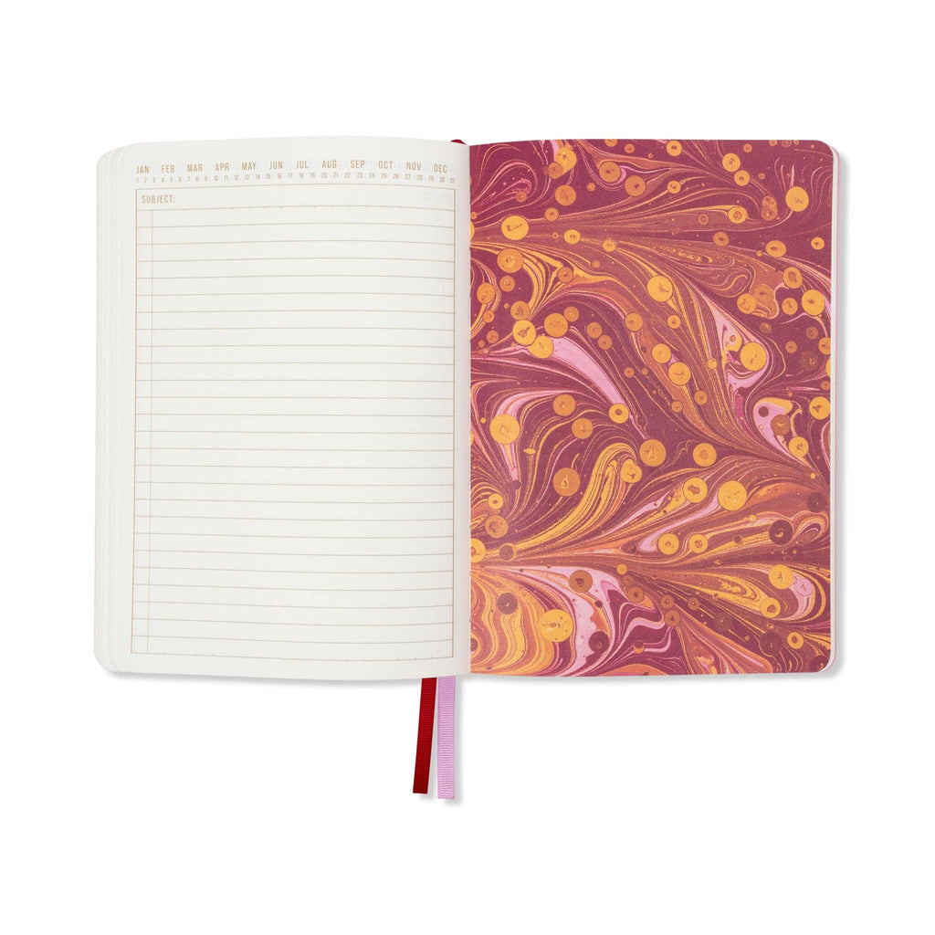 Designworks Ink Marble Soft Cover Journal ~ Cherry Peach
