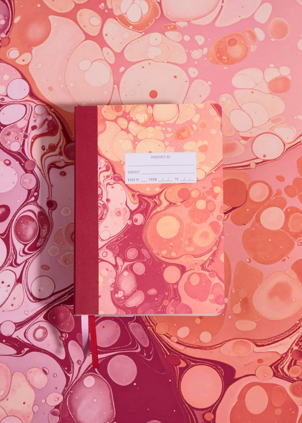 Designworks Ink Marble Soft Cover Journal ~ Cherry Peach