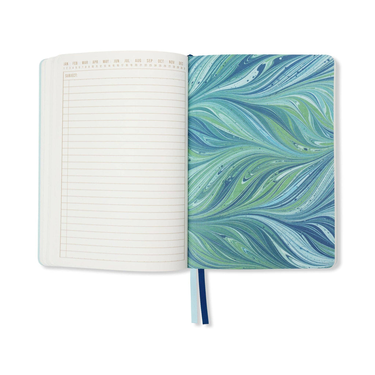 Designworks Ink Marble Soft Cover Journal ~ Teal