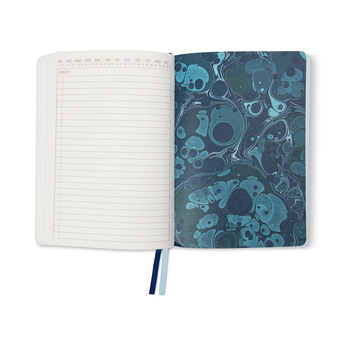 Designworks Ink Marble Soft Cover Journal ~ Teal