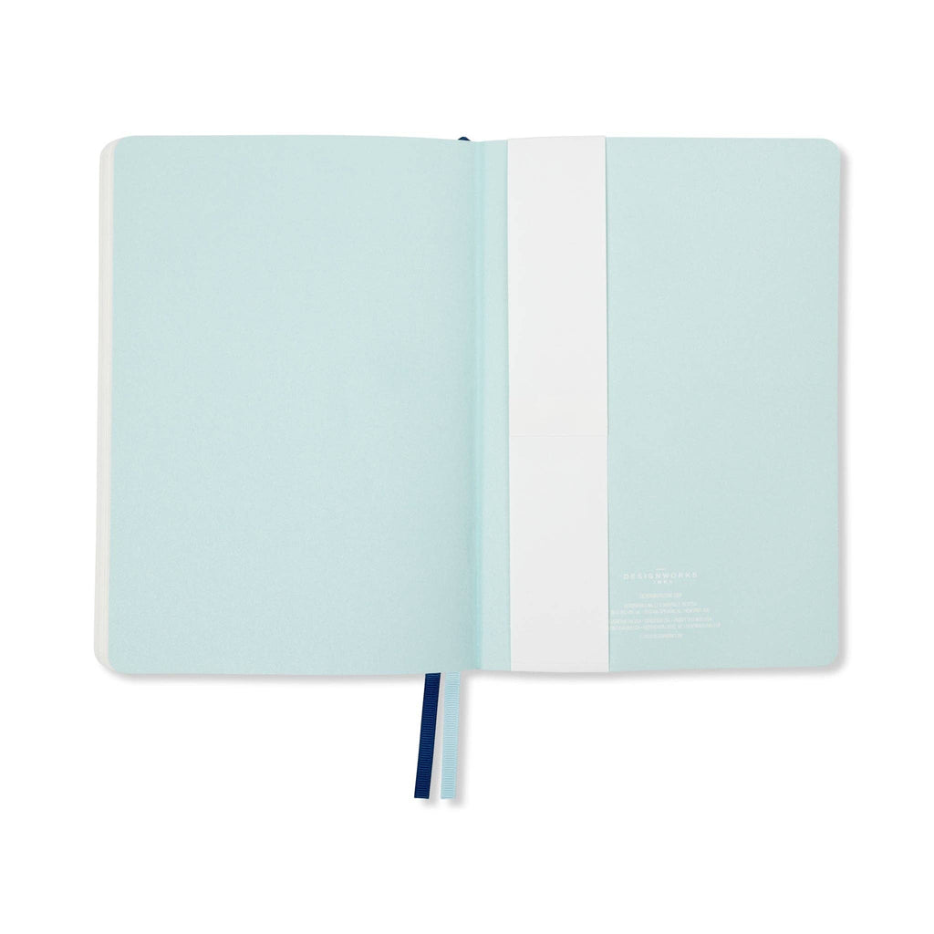 Designworks Ink Marble Soft Cover Journal ~ Teal