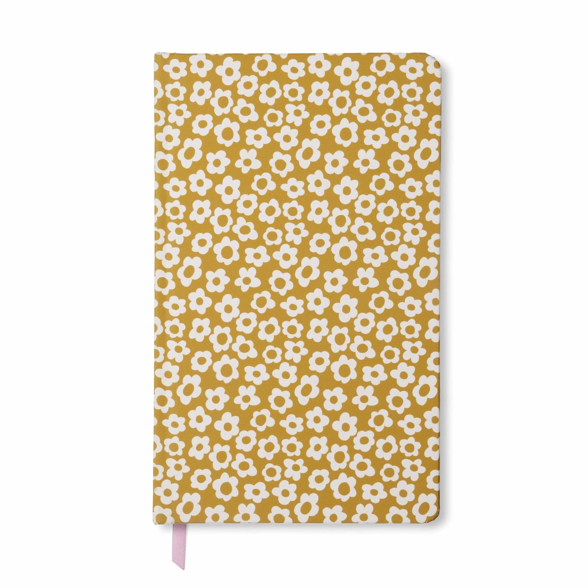 Designworks Ink Soft Touch Journal ~ Ochre Groovy Floral